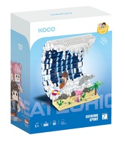 Stavebnice mini KOCO Surfovací vlna plast 1471ks v krabičce