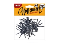 Pavouk plast 6cm 6pcs černý