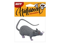 Krysa plast 9cm šedá 