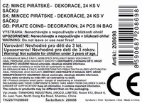 Mince pirátské zlaté v sáčku