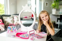 Dětská sada líčení beauted paletka srdce se zrcátkem na kartě