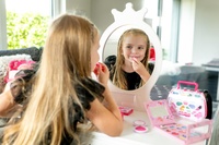Dětská sada líčení beauted paletka srdce se zrcátkem na kartě