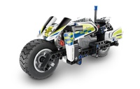 Stavebnice iM.MASTER policejní motorka na zpětné natažení plast 193 dílků