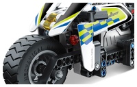 Stavebnice iM.MASTER policejní motorka na zpětné natažení plast 193 dílků
