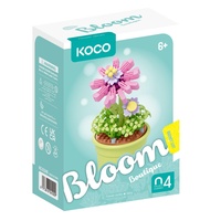 Stavebnice mini KOCO Květina v květináči plast různé druhy