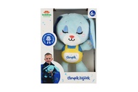 Zajíček Chrupík usínáček plyš/plast na baterie se zvukem se světlem