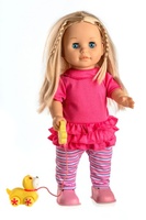 Panenka Sofinka s pejskem chodící a česky mluvící 42cm 