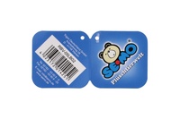 Králík ležící plyš 11x15cm hnědo-bílý 0m+