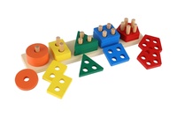 Skládačka věž dřevo 29,5cm v krabičce 7x30,5x6cm