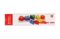 Skládačka věž dřevo 29,5cm v krabičce 7x30,5x6cm