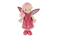 Panenka víla Pivoňka hadrová/látková 40 cm na kartě v sáčku