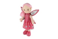 Panenka víla Pivoňka hadrová/látková 40 cm na kartě v sáčku