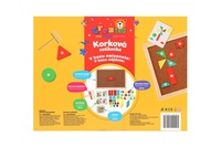 Korková zatloukačka created dřevo s doplňky v krabici