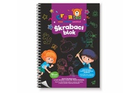 Škrabací/Vyškrabovací notes barevný created 10 listů