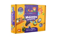 Malování na kameny/oblázky svítící ve tmě s barvami se štětci created s doplňky v krabičce