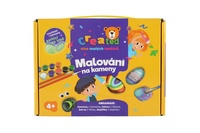 Malování na kameny/oblázky svítící ve tmě s barvami se štětci created s doplňky v krabičce