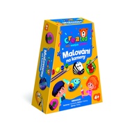 Malování na kameny/oblázky s barvami se štětci created v krabičce