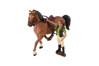 Sada farma kůň s doplňky plast v krabici