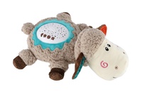 Ovečka uspávačka/usínáček projektor plyš/plast 35x22cm na baterie se zvukem,světlem