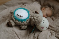 Ovečka uspávačka/usínáček projektor plyš/plast 35x22cm na baterie se zvukem,světlem