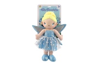 Panenka víla Pomněnka hadrová/látková 40 cm na kartě v sáčk