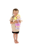 Panenka víla Fialka hadrová/látková 40 cm na kartě v sáčku