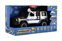 Auto záchranáři policie terénní plast 23x14cm na setrvačník na baterie se světlem se zvukem 