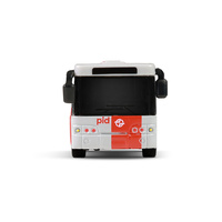 Kovový autobus PID Praha červený 18 cm