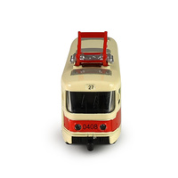 Tramvaj kovová červená 16 cm PRAGUE