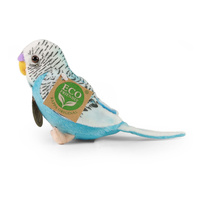 Plyšový pták andulka 2 druhy 13 cm zvuk