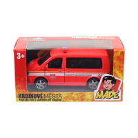 Auto, hasičská dodávka, CZ design i box