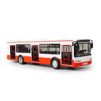 Autobus červený hlásí zastávky 28cm