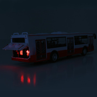 Autobus červený hlásí zastávky 28cm