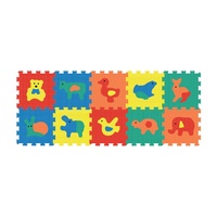 Pěnové puzzle Zvířata 30 x 30 x 1 cm 10 ks