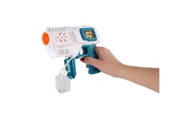 Bublifuk pistole s náplní plast 19cm na baterie v krabici 21x17x7cm