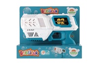 Bublifuk pistole s náplní plast 19cm na baterie v krabici 21x17x7cm