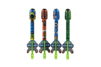 Šipka vystřelovací se zvukem plast 25cm 4 barvy na kartě 13x31,5x4cm 